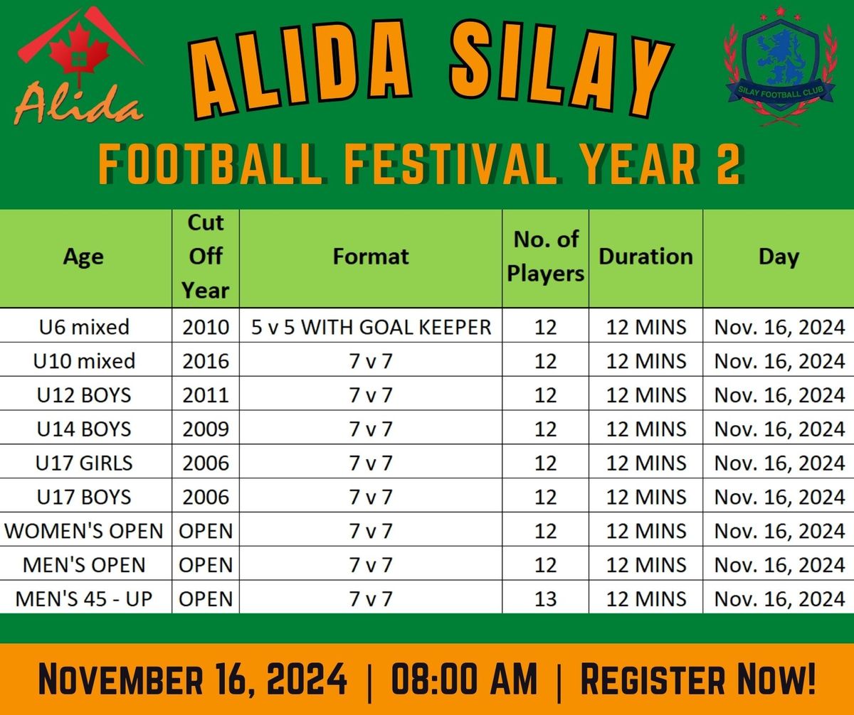 Alida Football Fest Year 2