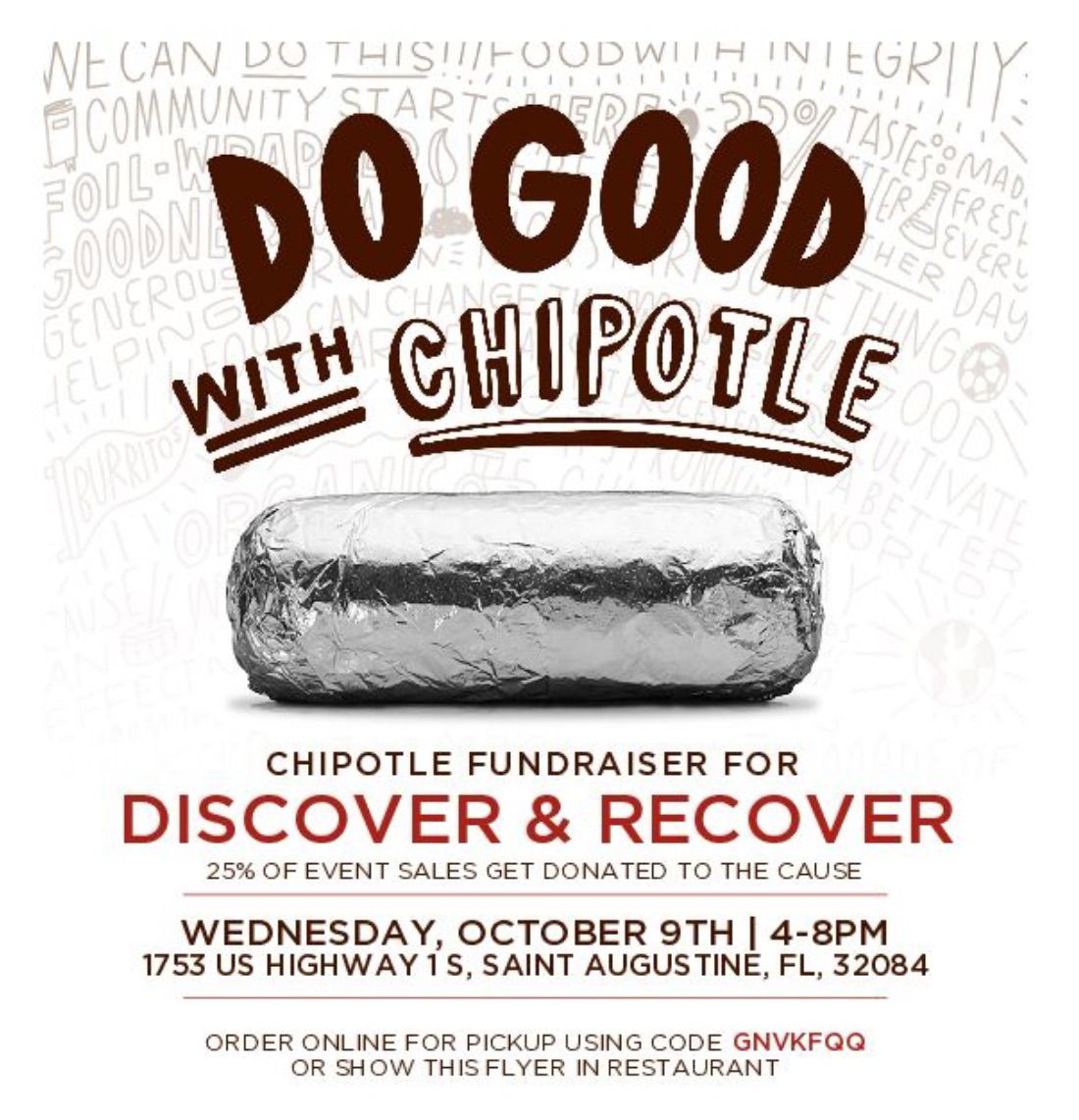 Chipotle Fundraiser Community Support