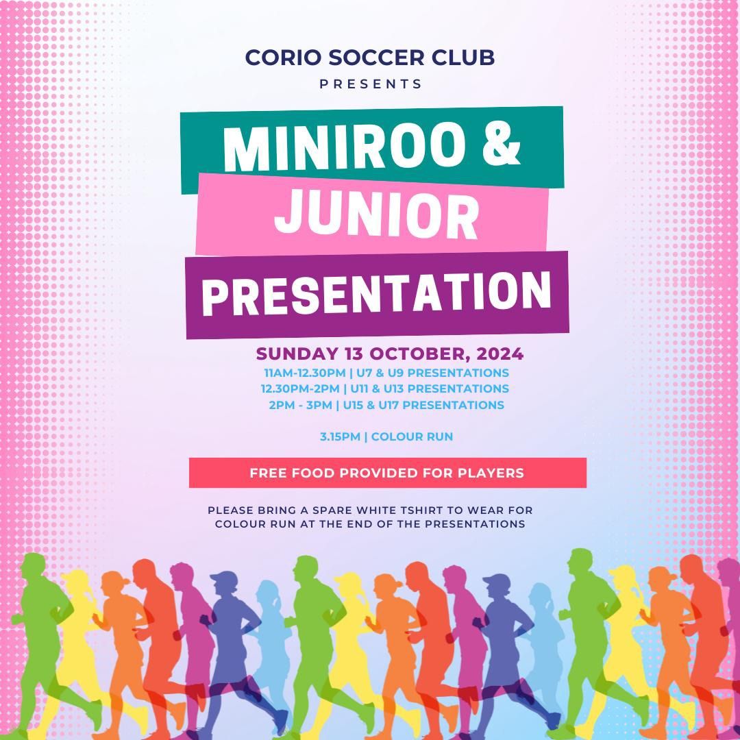 MINI ROO & JUNIOR PRESENTATION DAY!