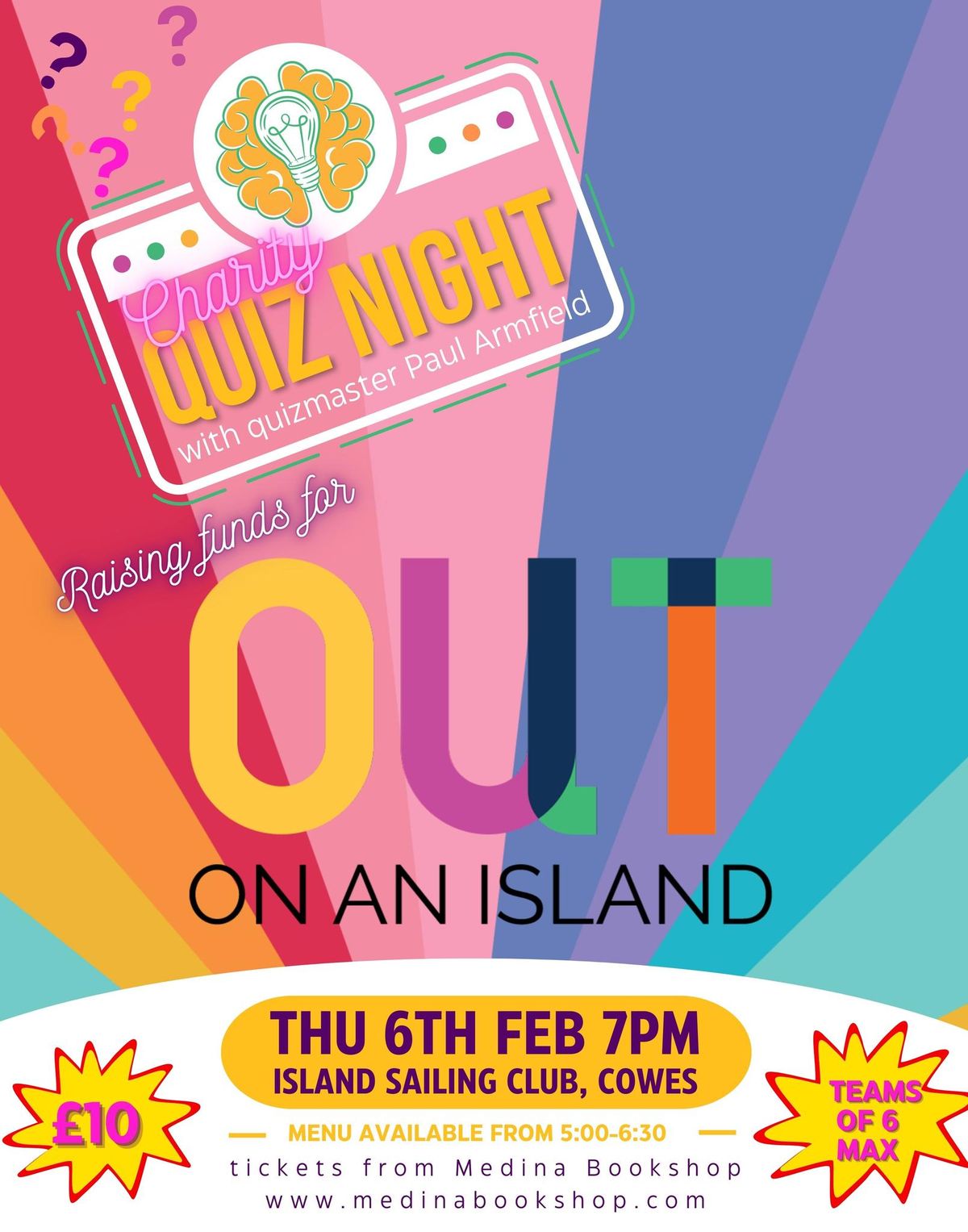 Charity Quiz Night for Out On An Island