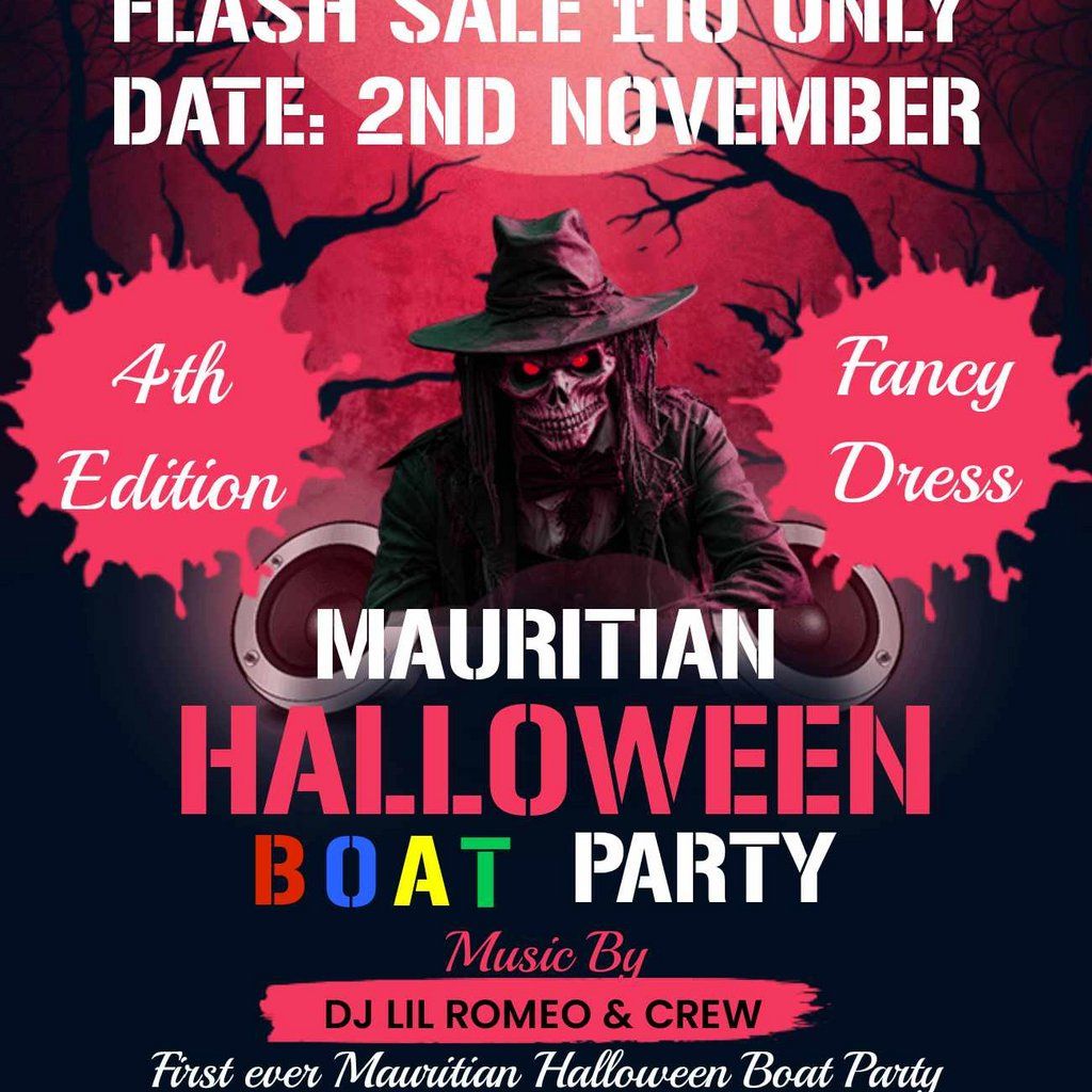 Mauritian Halloween Boat party and after party