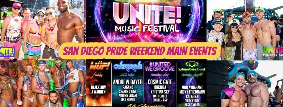Gay Almanac @ San Diego Pride - Unite Music Festival (July 15-17)