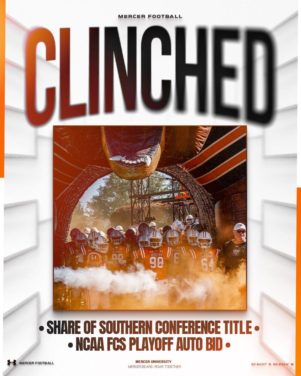 FCS Playoffs Second Round: TBD at #7 Mercer Bears Football