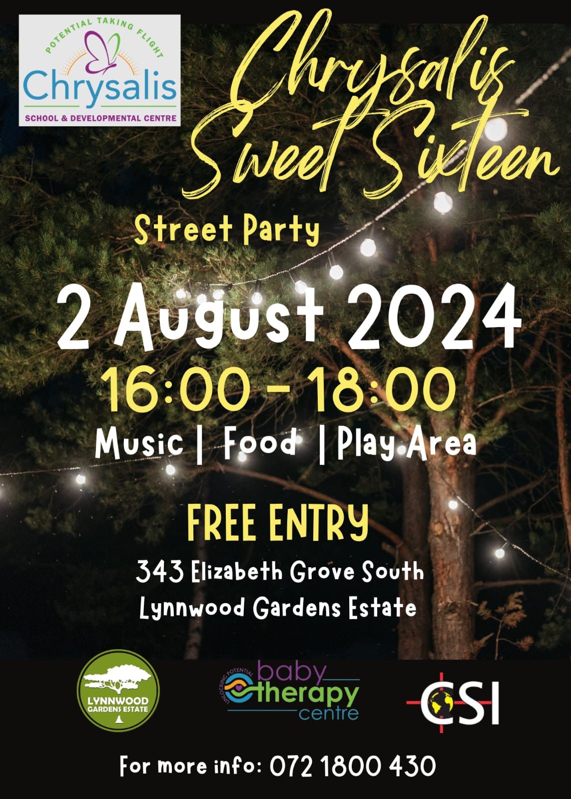 Sweet Sixteen Street Party
