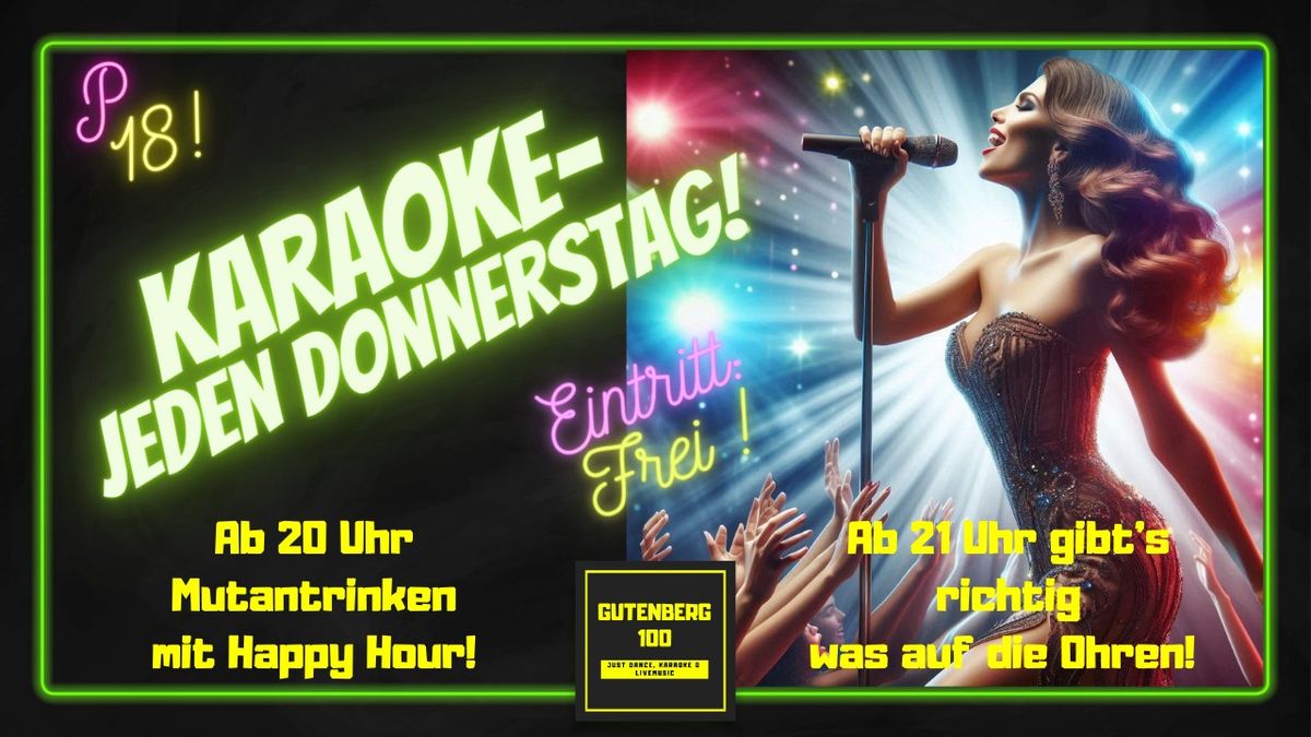 Karaoke jeden Donnerstag