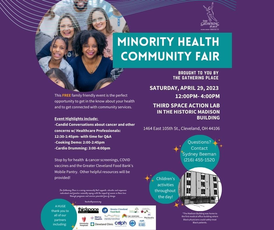 Minority Health Community Fair Hosted by The Gathering Place 
