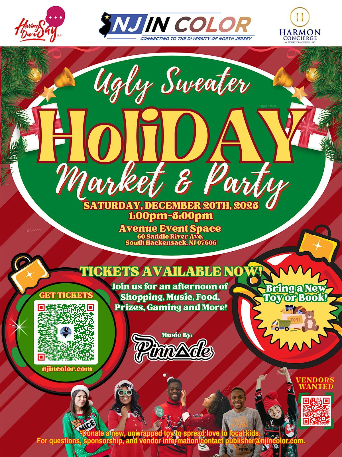 NJ In Color Ugly Sweater HoliDAY Market & Party!