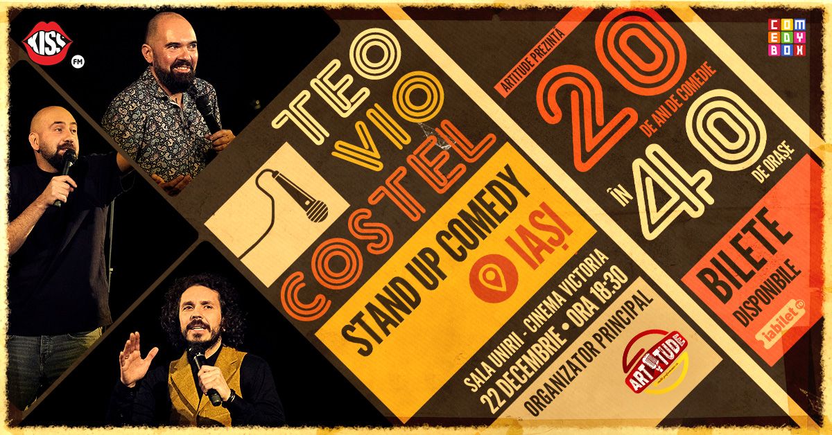 IA\u0218I | Teo, Vio \u0219i Costel - 20 de ani de comedie \u00een 40 de ora\u0219e | Stand Up Comedy Show