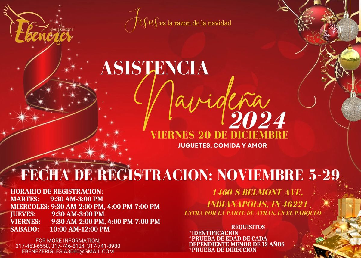 Iglesia Ebenezer Programa Asistencia Navide\u00f1a