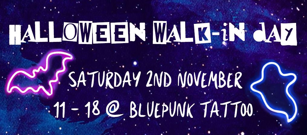 BluePunk Tattoo Halloween Walk-in Day \ud83d\udc80