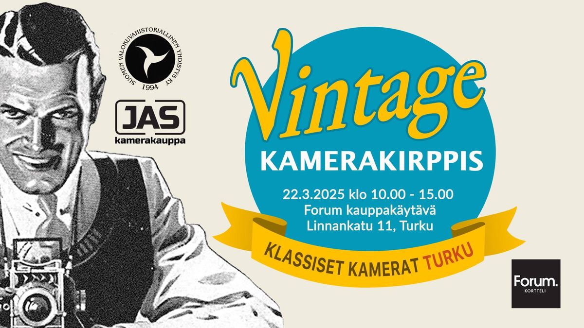 Vintage-kamerakirppis \/ Klassiset kamerat Turku