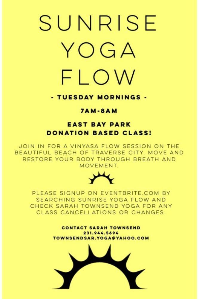 Sunrise Yoga Flow at East Bay Park-Tuesday Mornings!