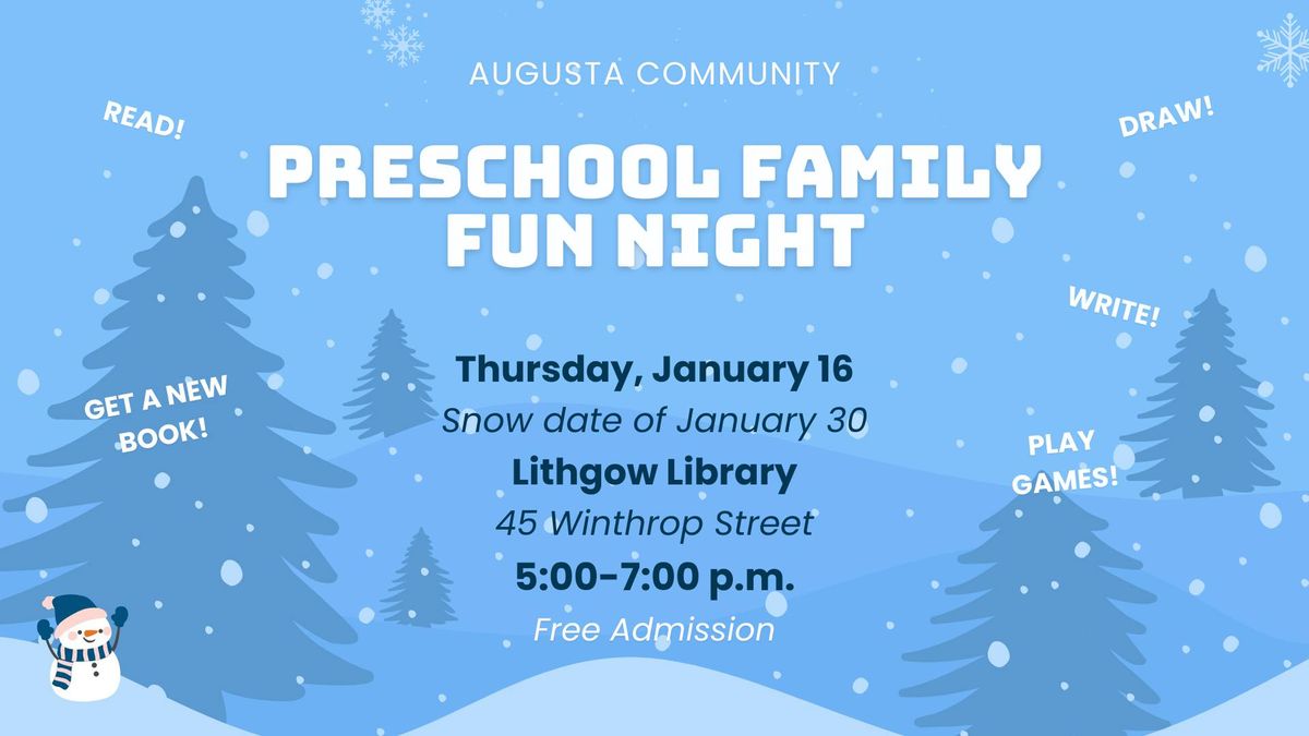 Augusta Community Preschool Family Fun Night