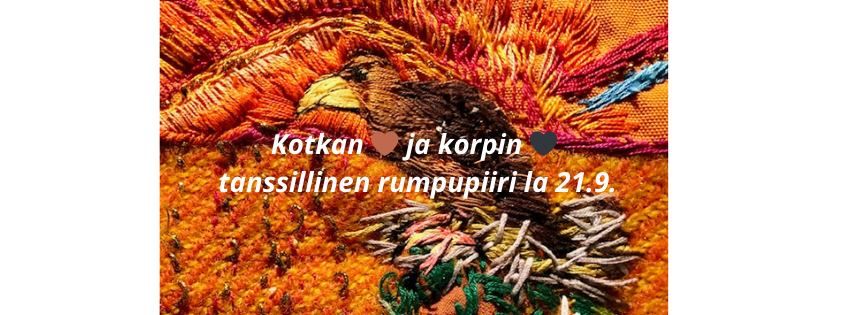 Kotkan \ud83e\udd0e ja korpin \ud83d\udda4 tanssillinen rumpupiiri 