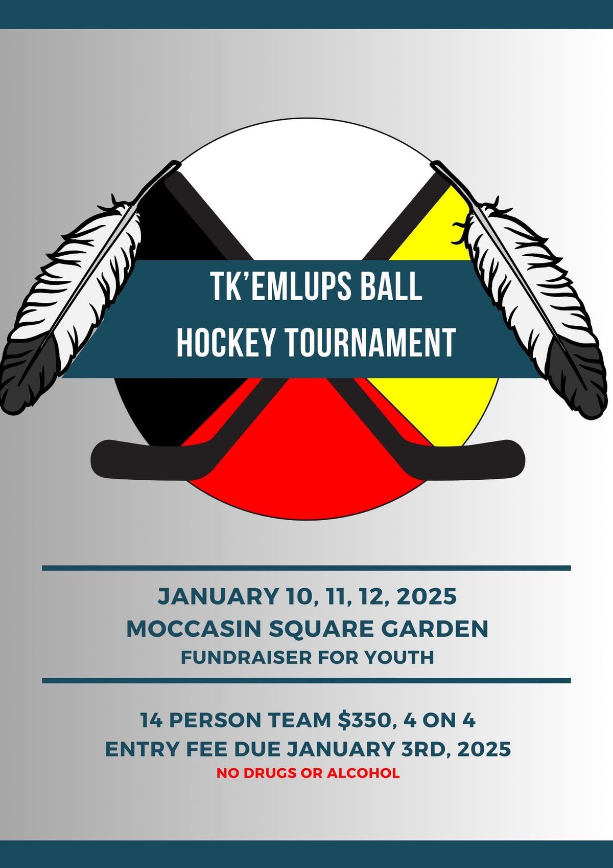 Tk\u2019eml\u00faps ball hockey tournament & Stick Games