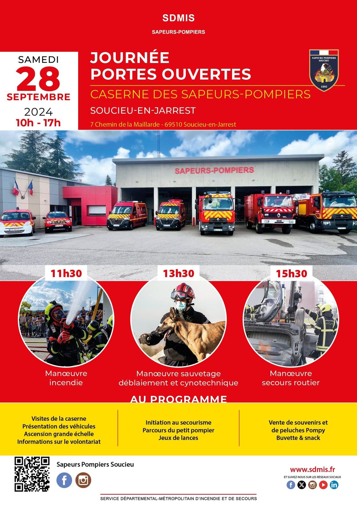 Journ\u00e9e Portes Ouvertes POMPIERS SOUCIEU