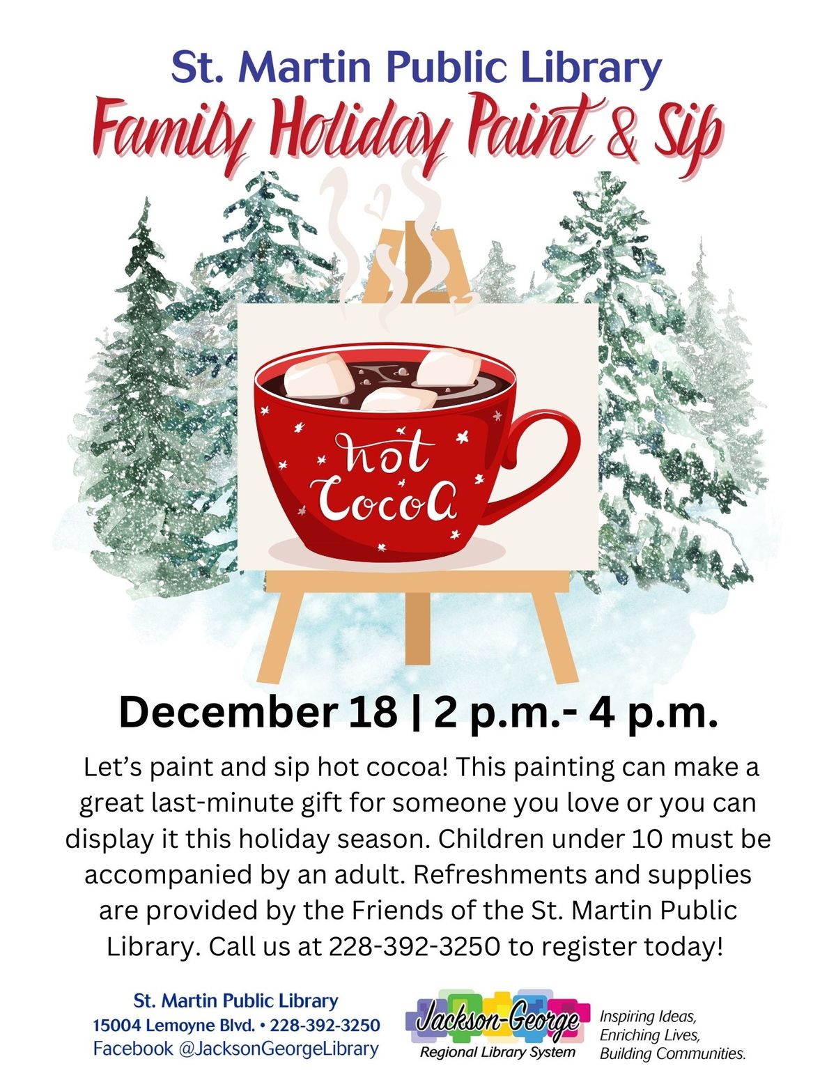 Family Holiday Paint & Sip!