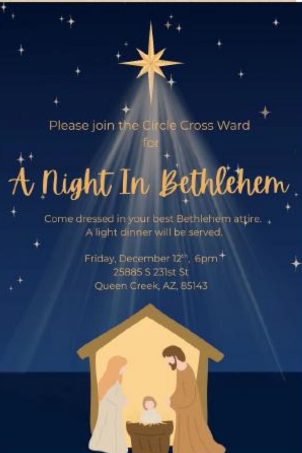 A Night in Bethlehem - Ward Christmas Party