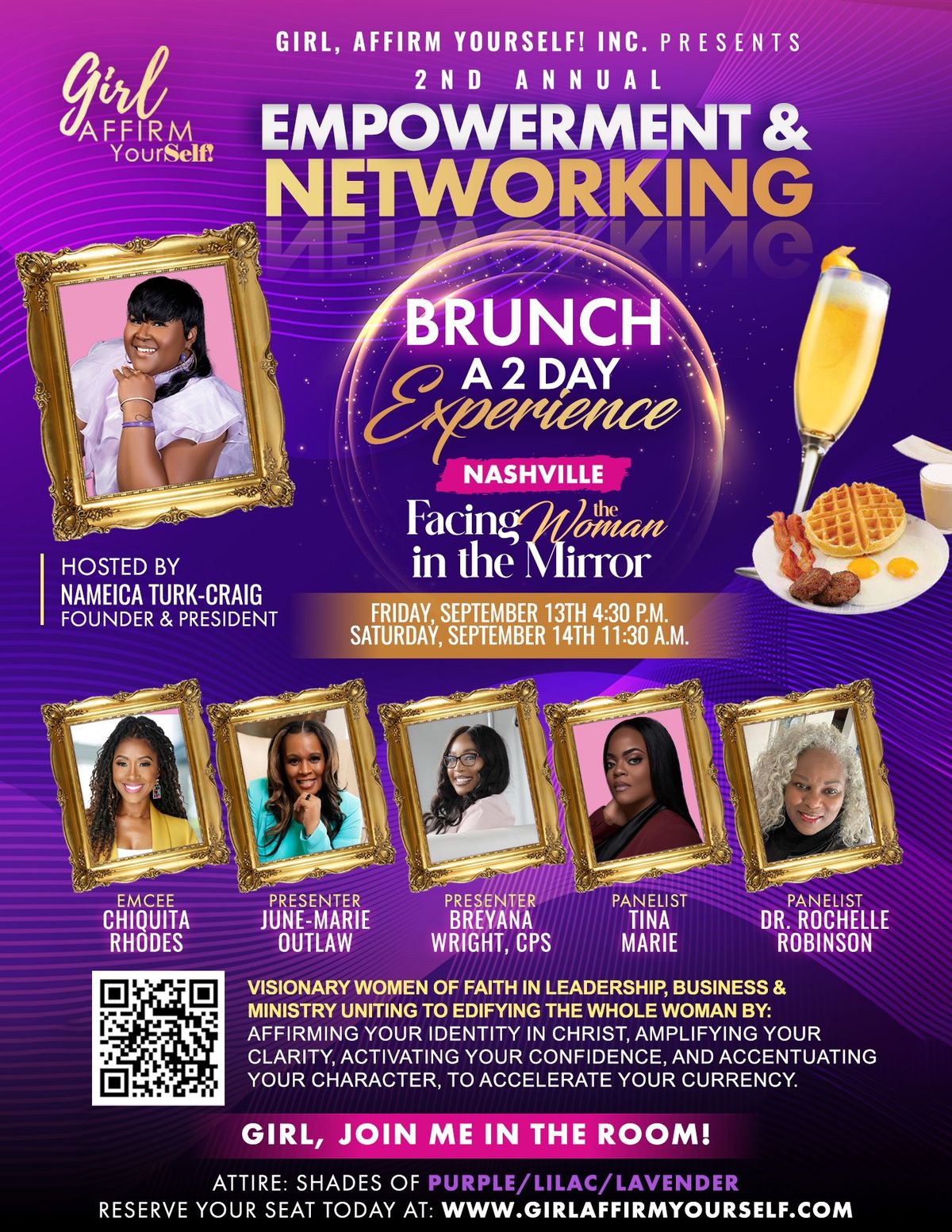 Girl, Affirm YourSelf! 2nd Annual Empowerment & Networking Brunch A 2-Day Experience