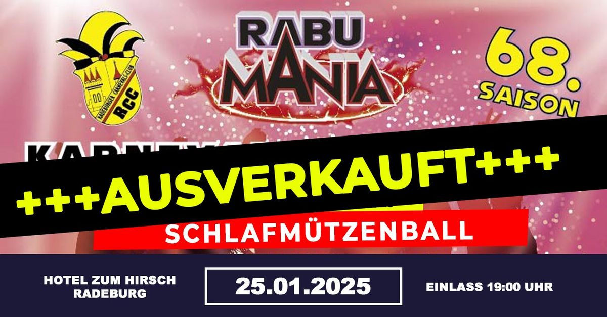 Schlafm\u00fctzenball | Radeburger Carnevals-Club \u2219 25.01.25 (AUSVERKAUFT)