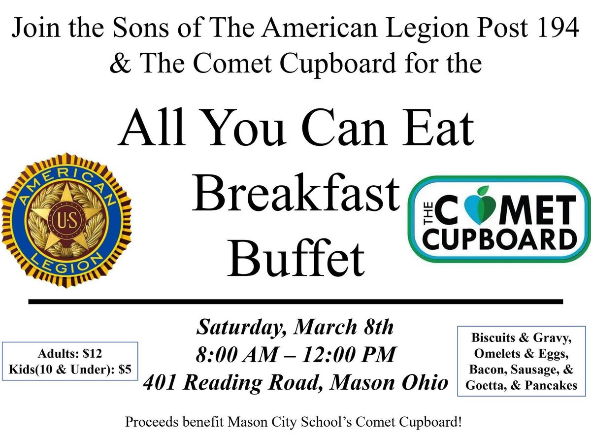 All You Can Eat Breakfast Buffet!