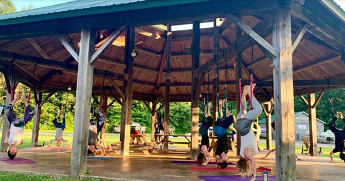 Saratoga Kayak Shak Aerial Yoga