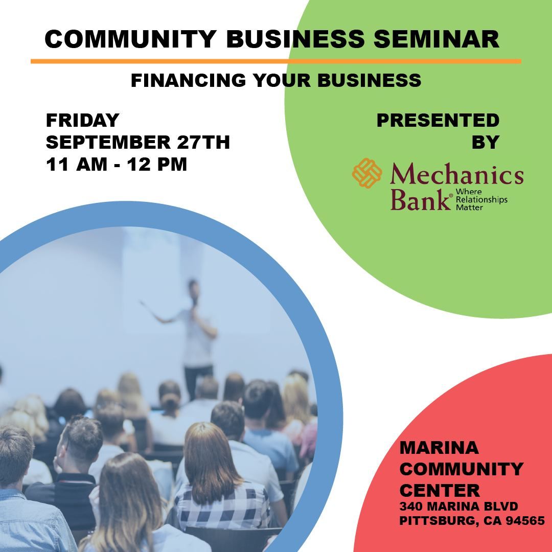 Community Business Seminar: Financing Your Business