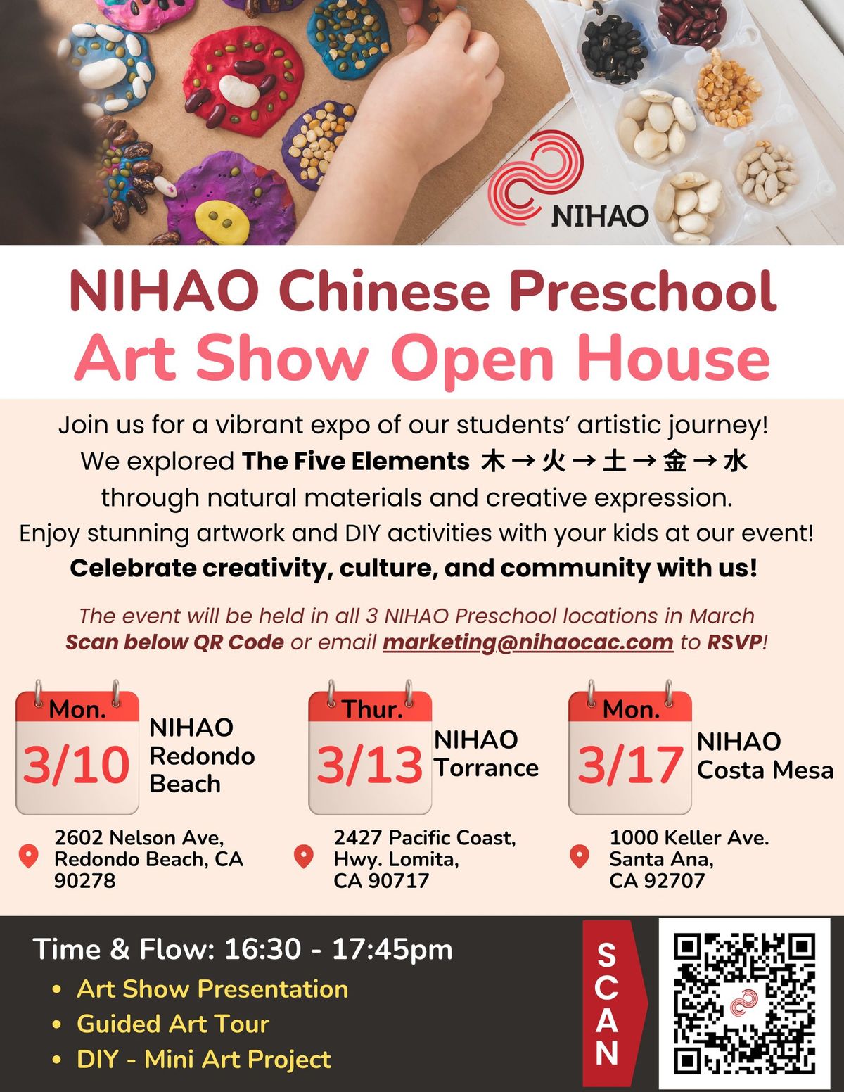 NIHAO Preschool Art Show Open House - Redondo Beach