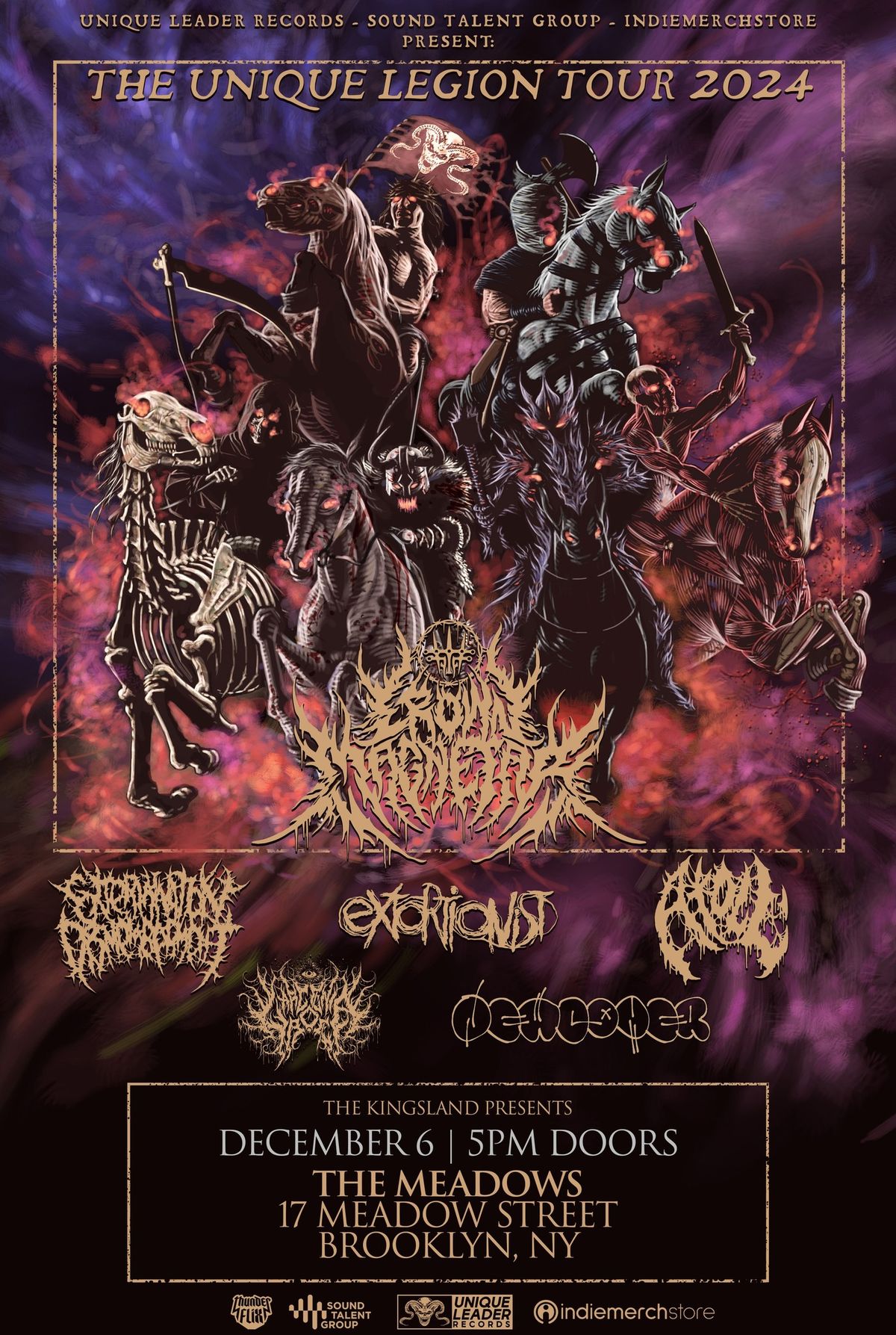 Crown Magnetar, Extermination Dismemberment, Extortionist, Lacenia Roe, NEWCOMER