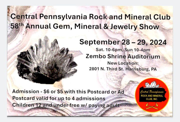 58th Annual Gem, Mineral & Jewelry show