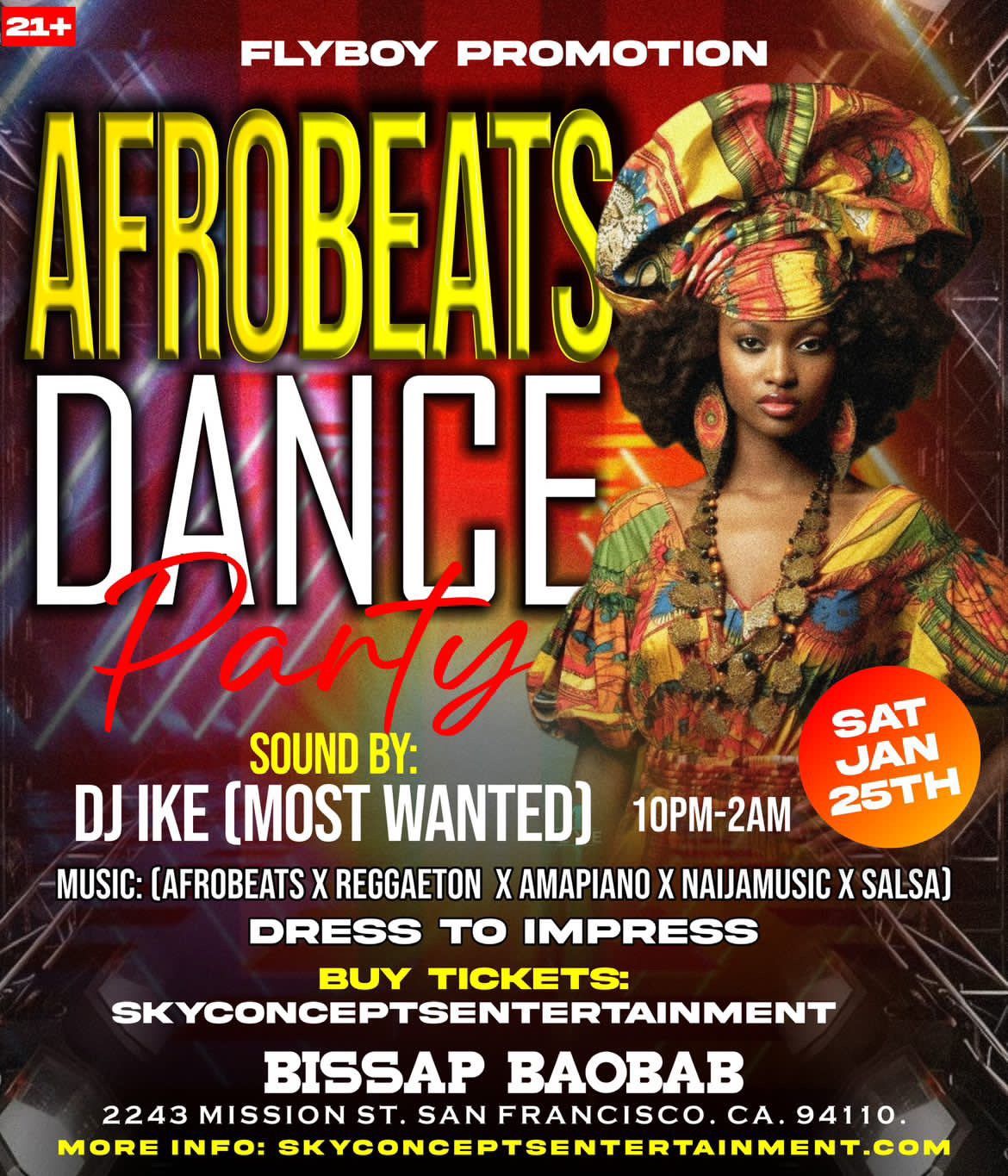 Afrobeats Dance Party - with DJ IKE (most wanted) from Europe