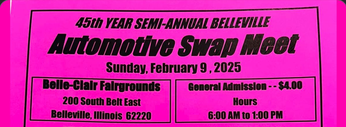 Belleville Spring 2025 Swap Meet 