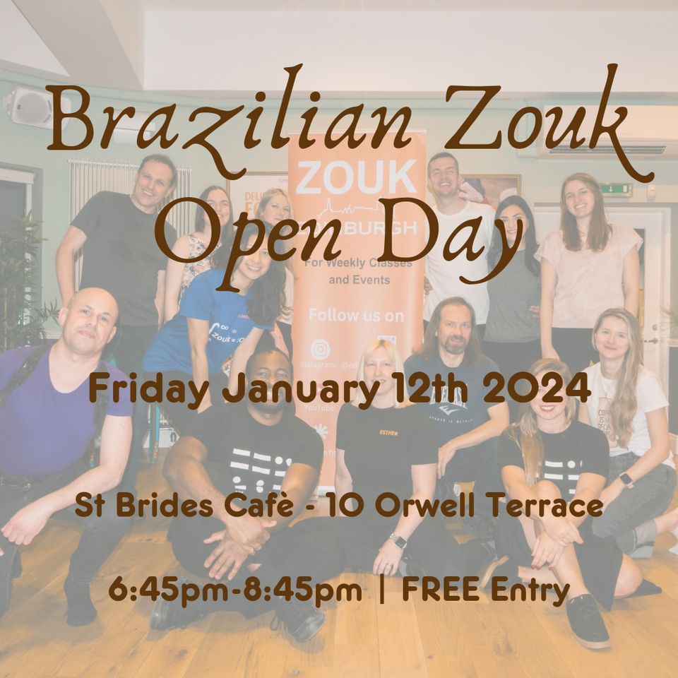 Brazilian Zouk Open Day, St Bride's Centre, Edinburgh, 12 January 2024