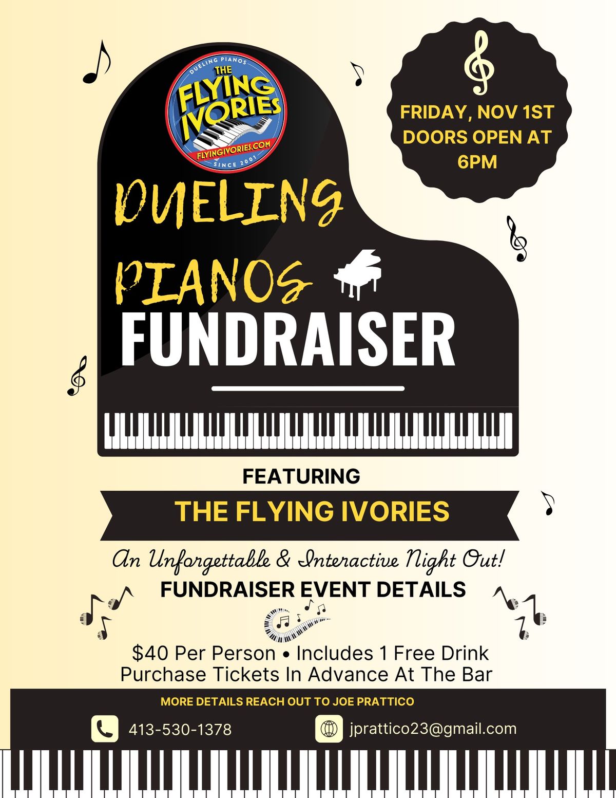 Dueling Piano Night Fundraiser!