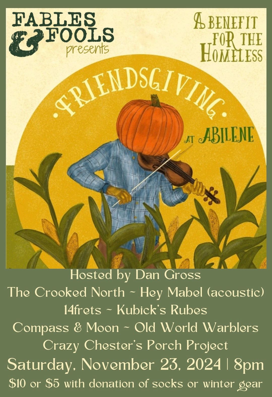 Friendsgiving at Abilene: A Benefit Concert for the Homeless