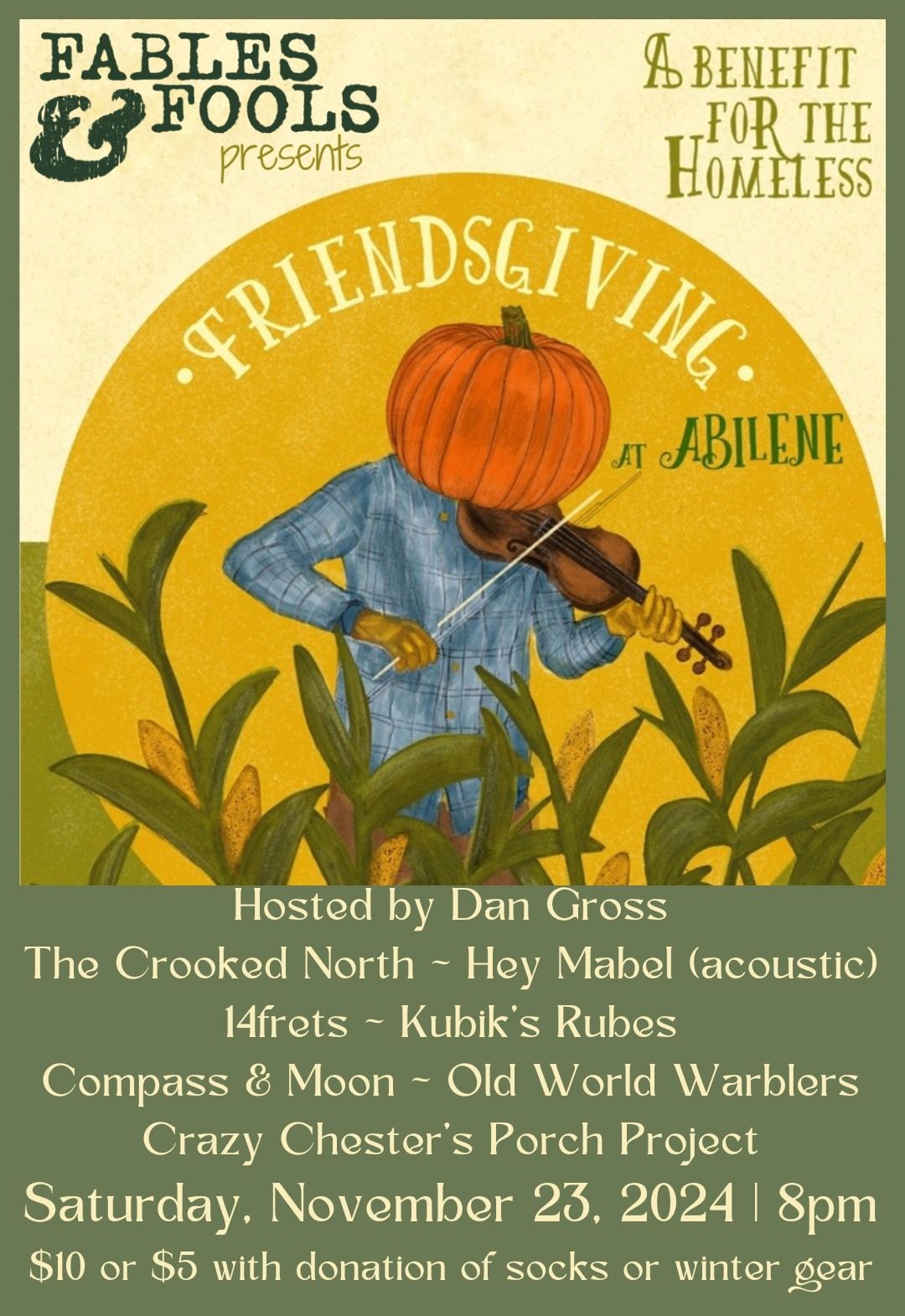 Friendsgiving at Abilene: A Benefit Concert for the Homeless