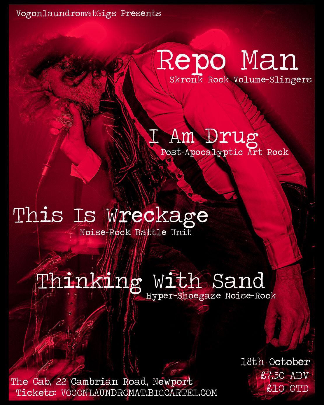 REPO MAN I AM DRUG THIS IS WRECKAGE THINKING WITH SAND