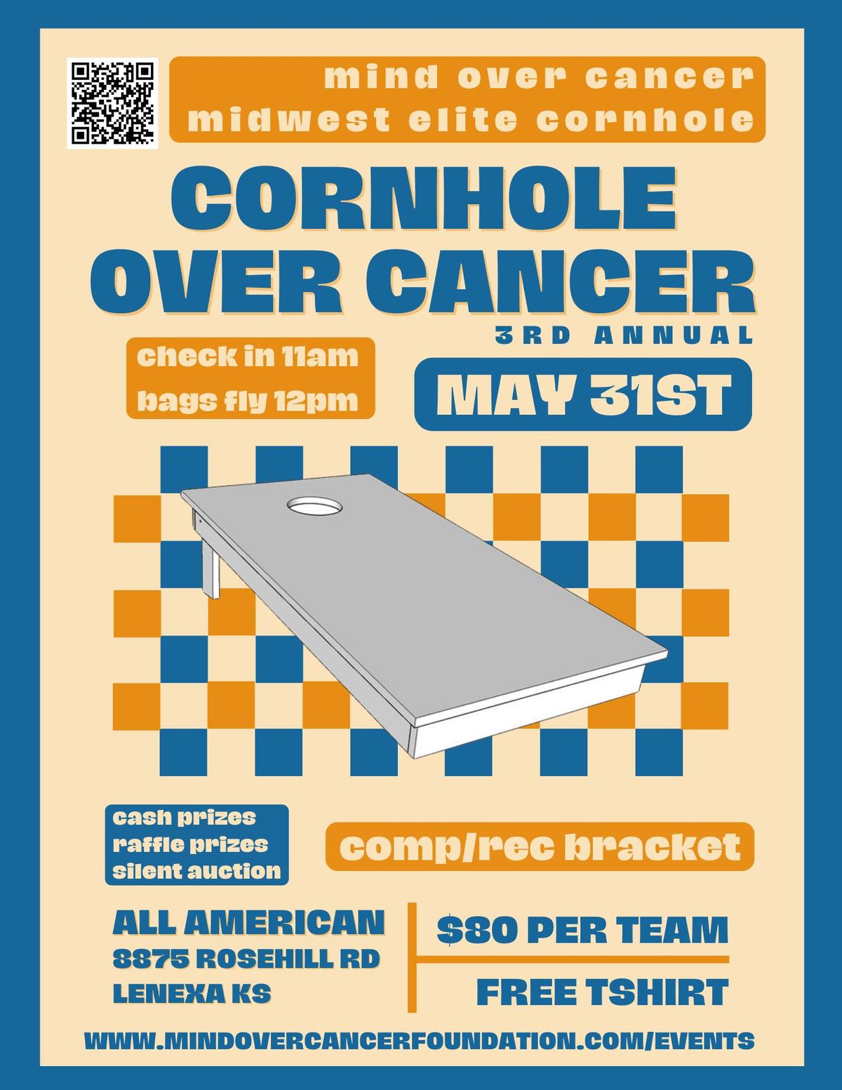 CORNHOLE OVER CANCER