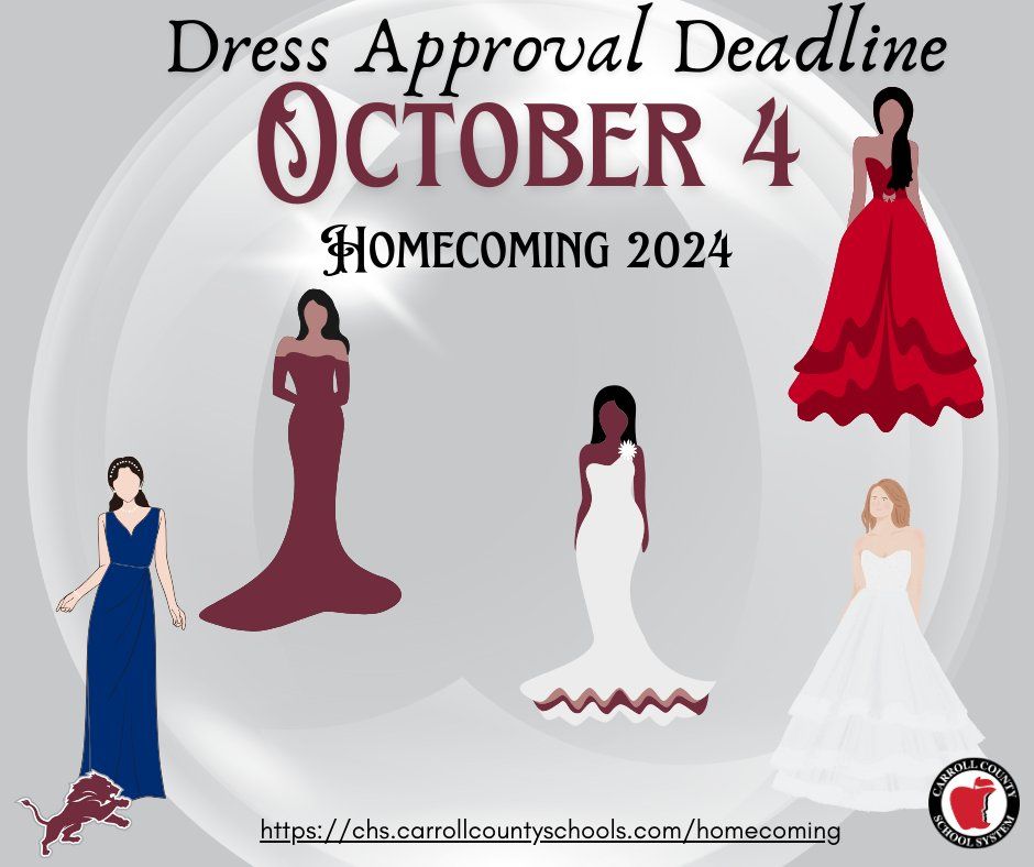 Homecoming Dress Approval Deadline