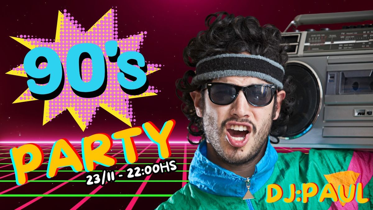 \ud83c\udf89 90\u2019s Party at Bar-celona! \ud83d\udd79\ufe0f\ud83d\udcbf