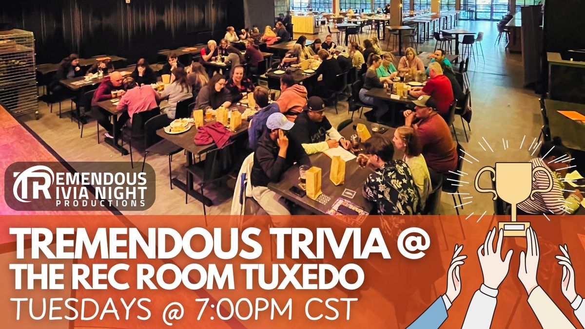 Winnipeg The Rec Room Tuxedo Fall League Trivia Night