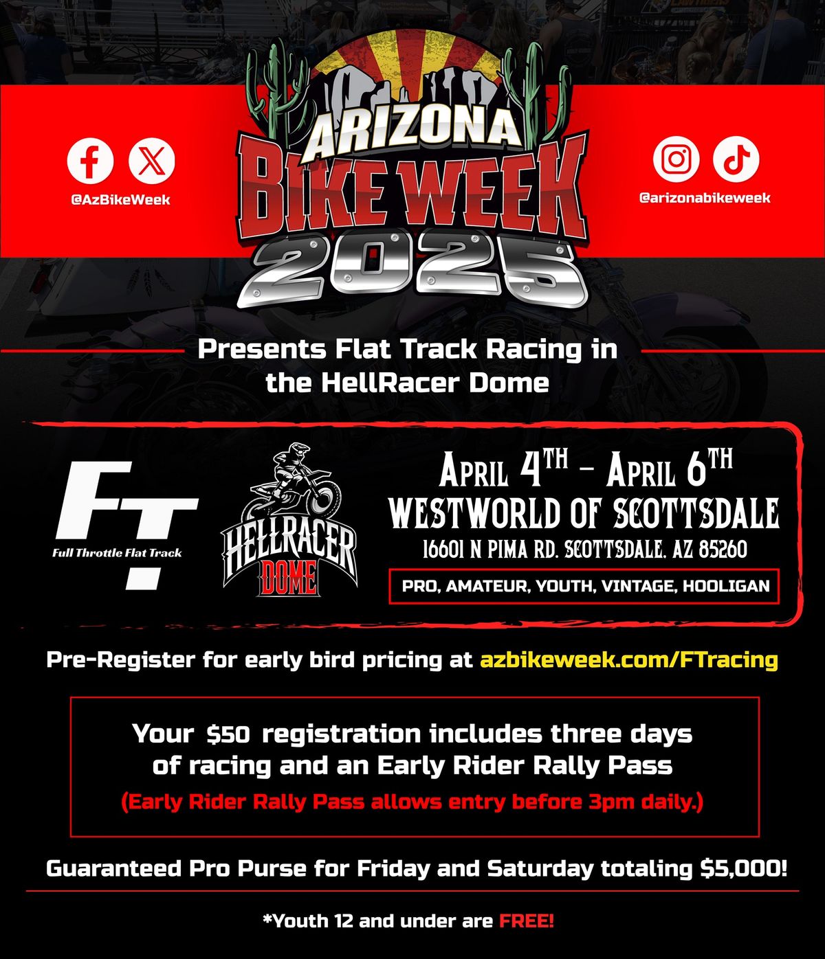 Flat Track Racing at Arizona Bike Week 