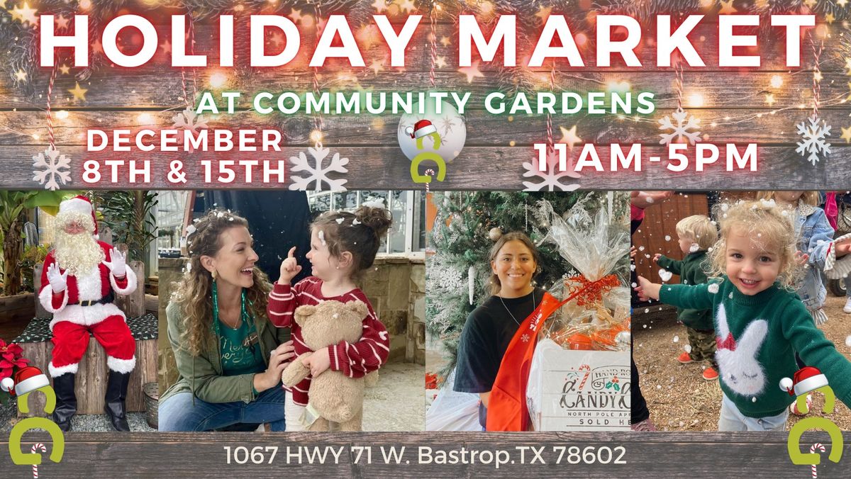 7th Annual Holiday Market at Community Gardens