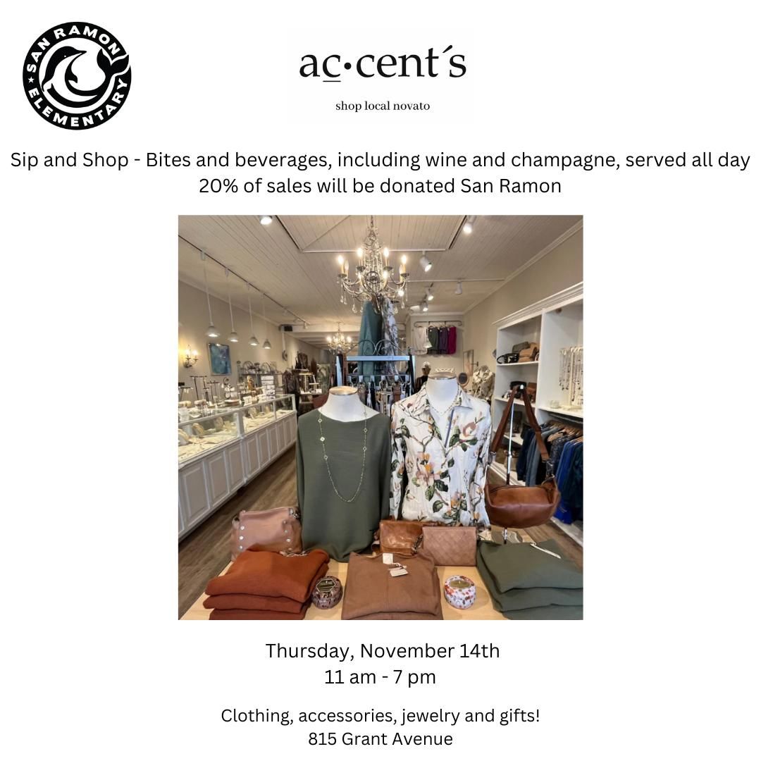 Sip and Shop at Accents