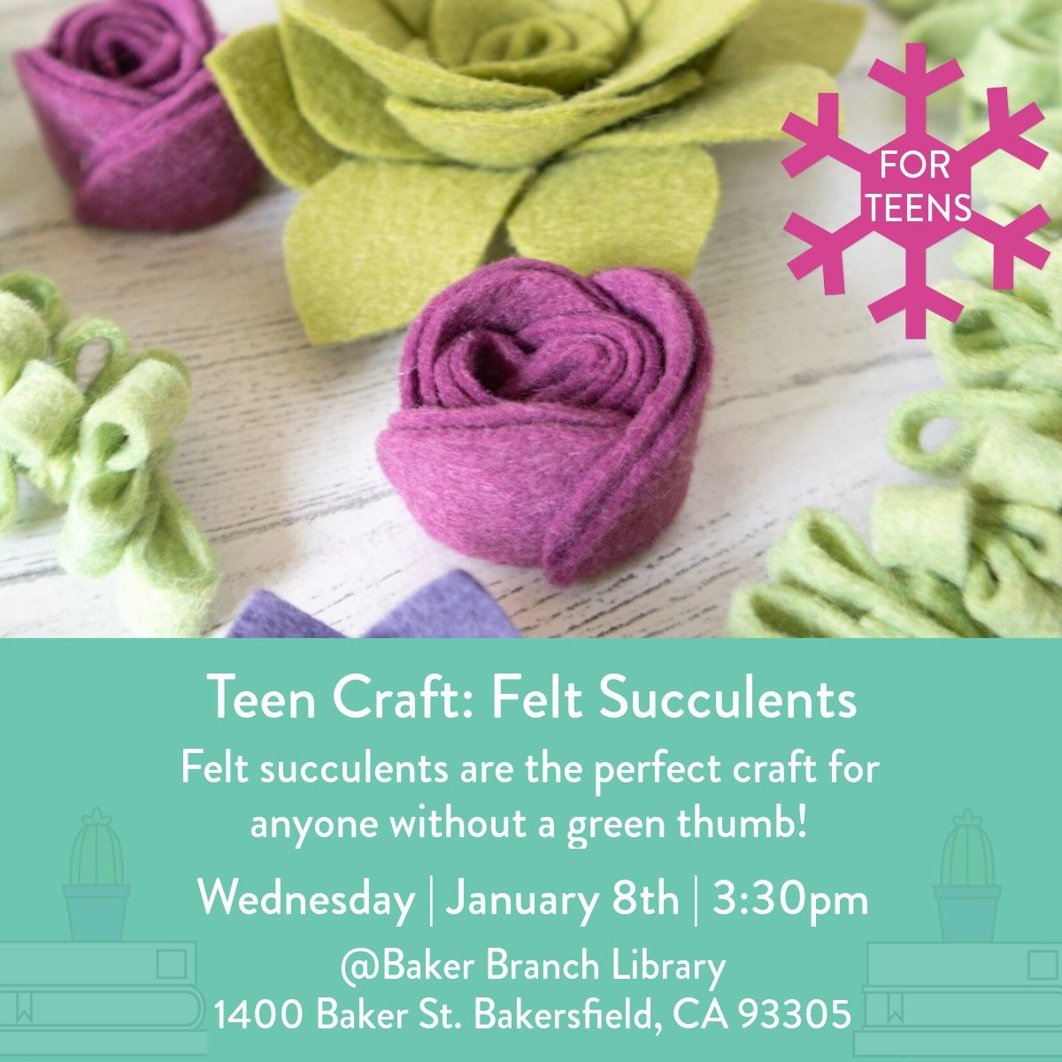 Teen Craft: Felt Succulents