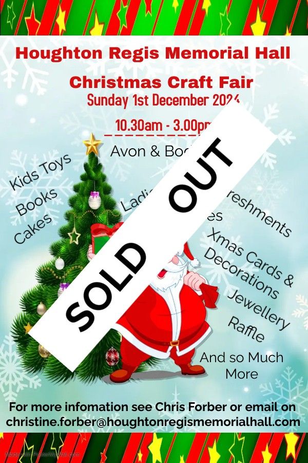 Houghton Regis Memorial Hall Christmas Craft Fair 