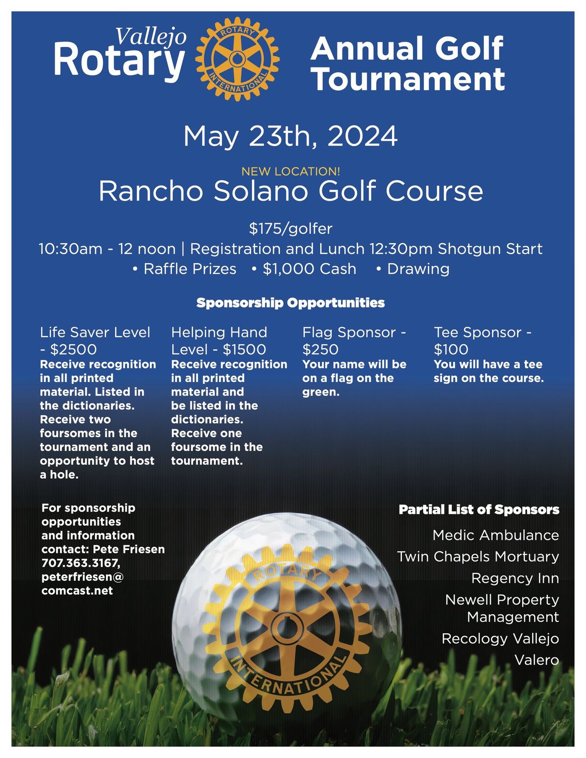 Vallejo Rotary Annual Golf Tournament