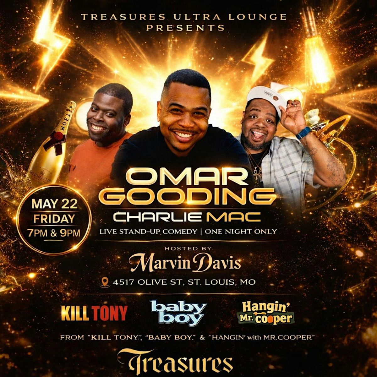 Omar Gooding & Charlie Mac Live at Treasures Ultra Lounge
