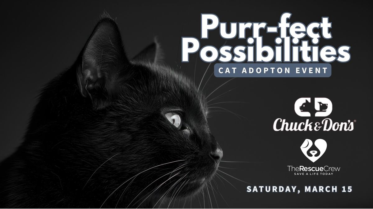 Purr-fect Possibilities, Cat Adoption Event at Chuck & Don's - Eden Prairie