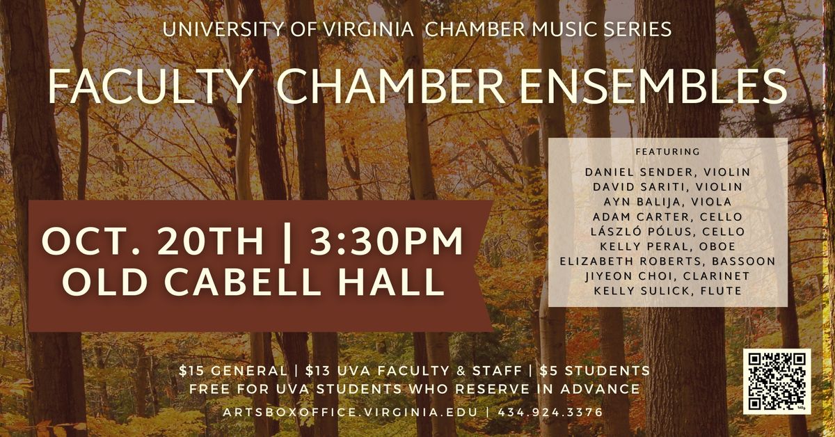 UVA Chamber Music Series - Faculty Chamber Ensembles